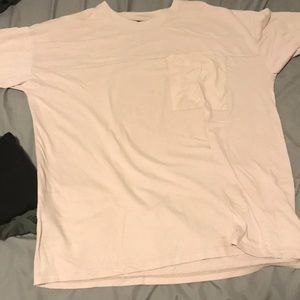 Pink mix with sand color short sleeve shirt never worn